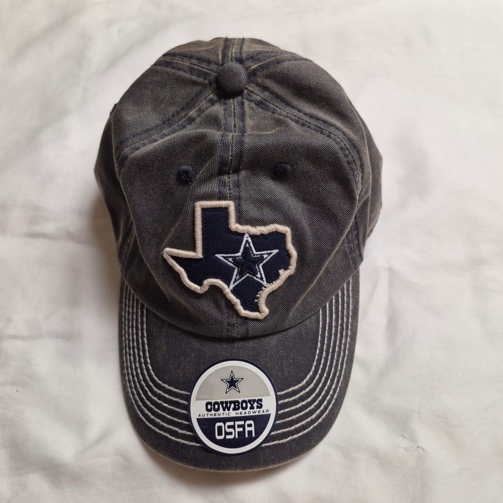 Dallas Cowboys Authentic Navy NWT Washed Texas Star Adjustable Hat OSFA U718M